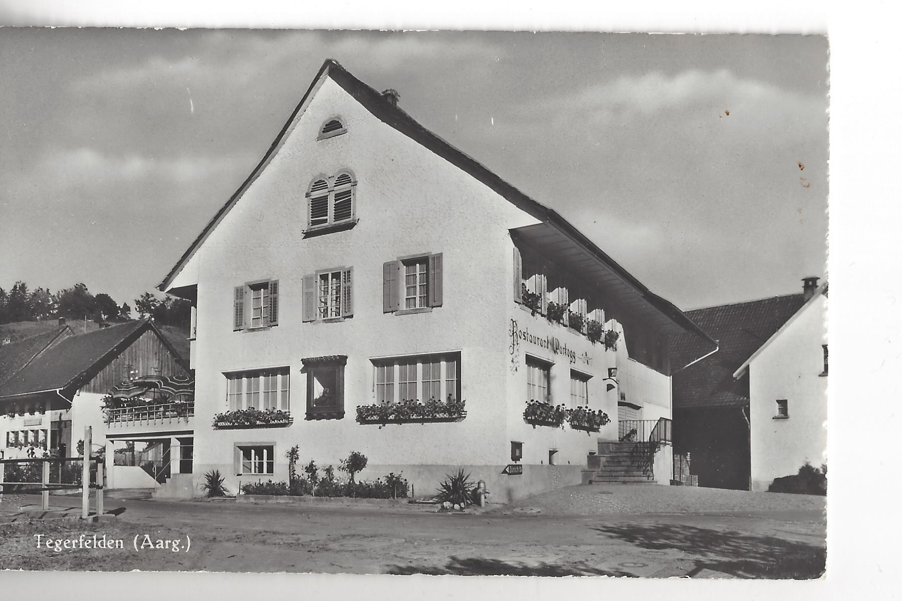 Ansicht Restaurant Wartegg in den 50er Jahren